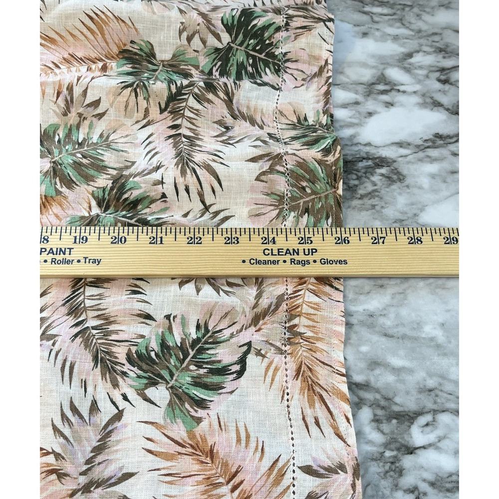 J. Jill Love Linen Pink Tropical Floral Bell 3/4 Sleeve Blouse Peasant Top Sz M - Picture 8 of 8